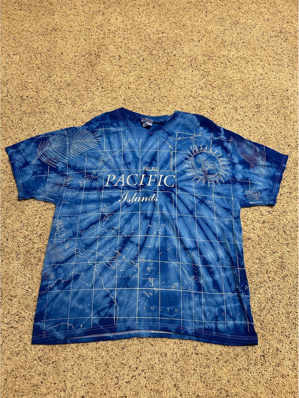 Hanes Heavyweight Pacific Islands Tie-Dye T-Shirt XL